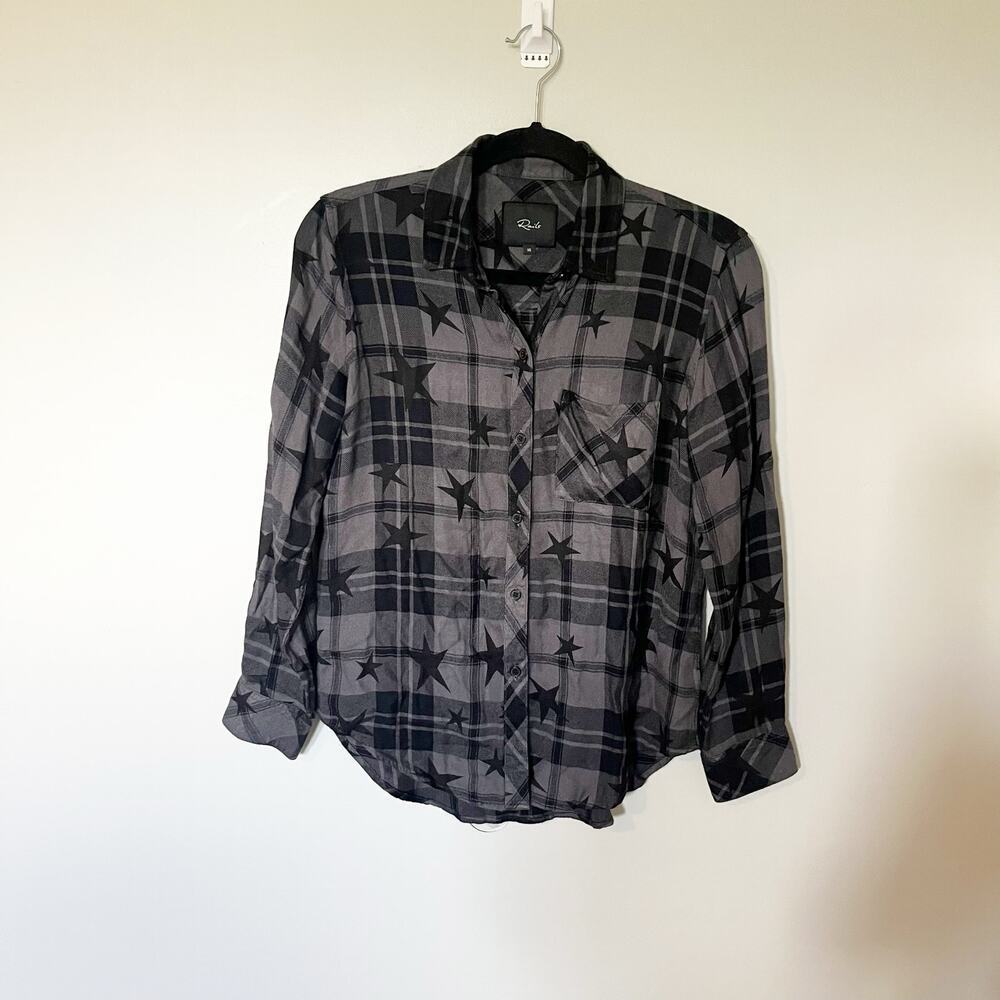Rails Hunter Shirt in Ash‎ Twilight Stars women’s xs